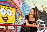 
                                  Ronja neben Sponge Bob auf dem Faust-Gelände