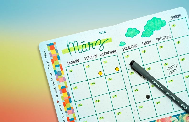 Kreatives Notizbuch selbst gestalten