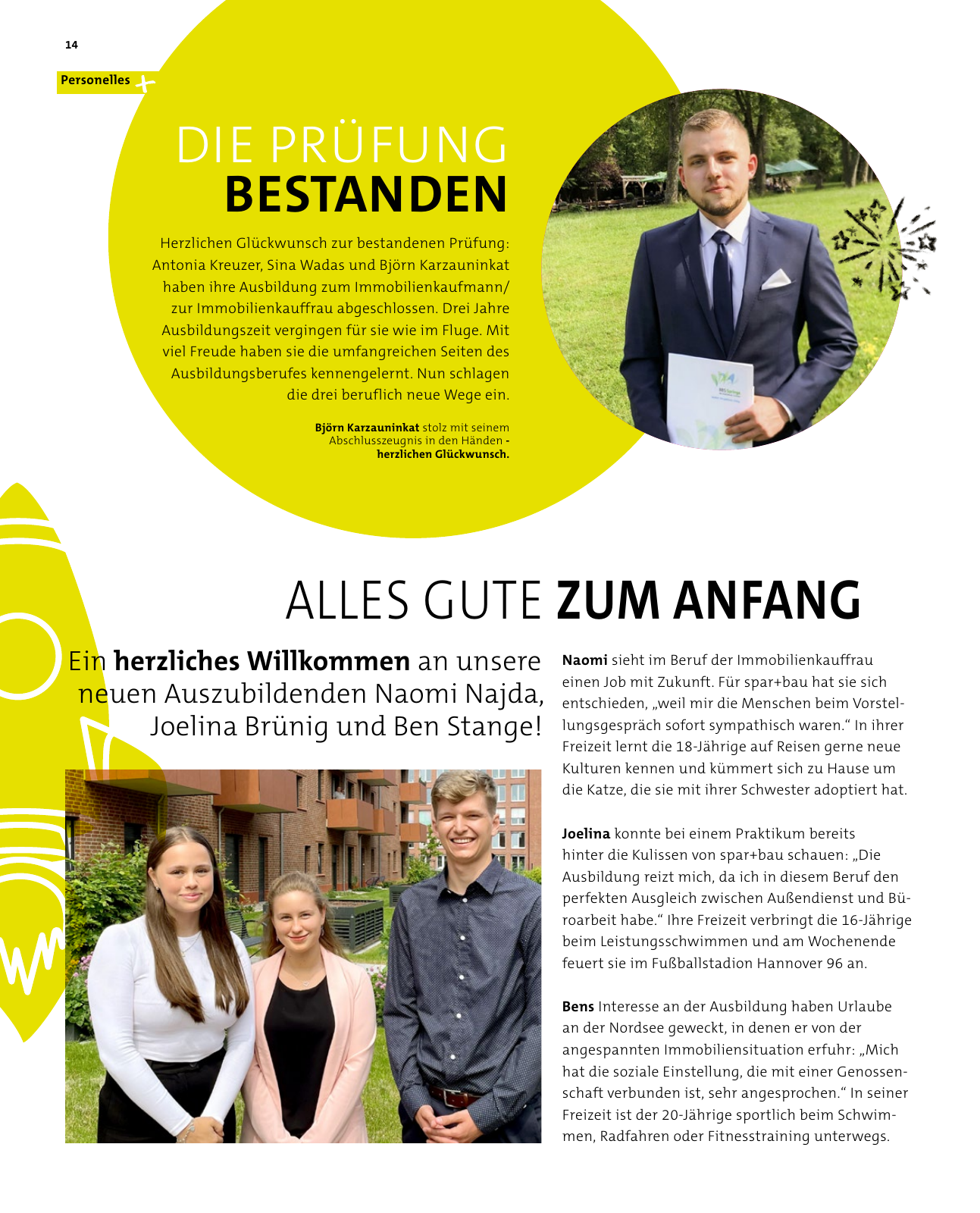 Vorschau spar+bau – Lebe 03/2023 Seite 14