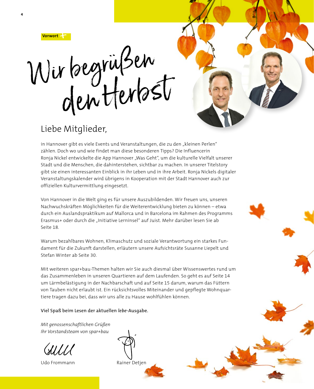 Vorschau spar+bau – Lebe 03/2026 Seite 4